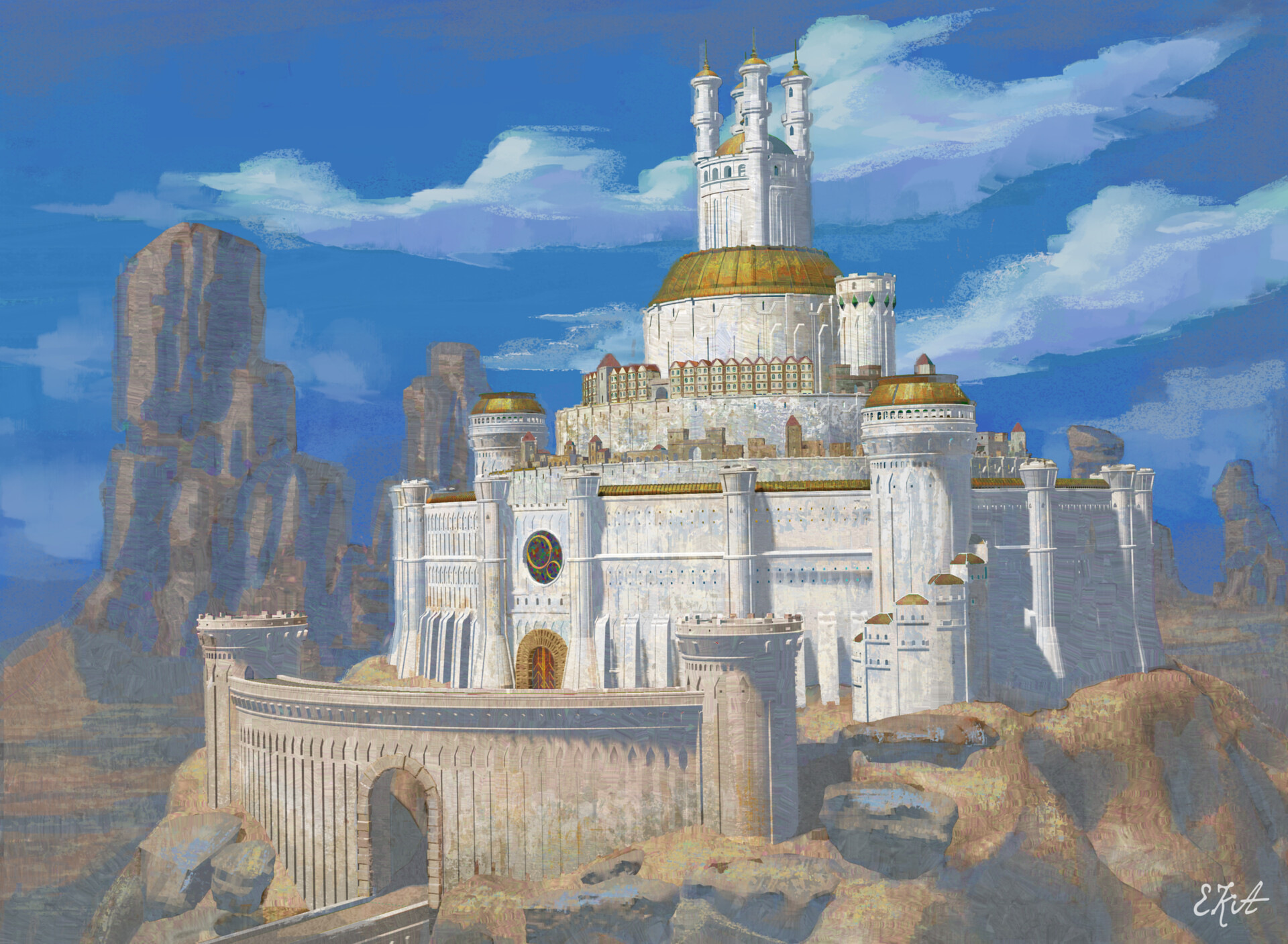 fantasy desert palace