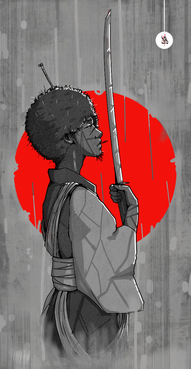 ArtStation - samurai afro