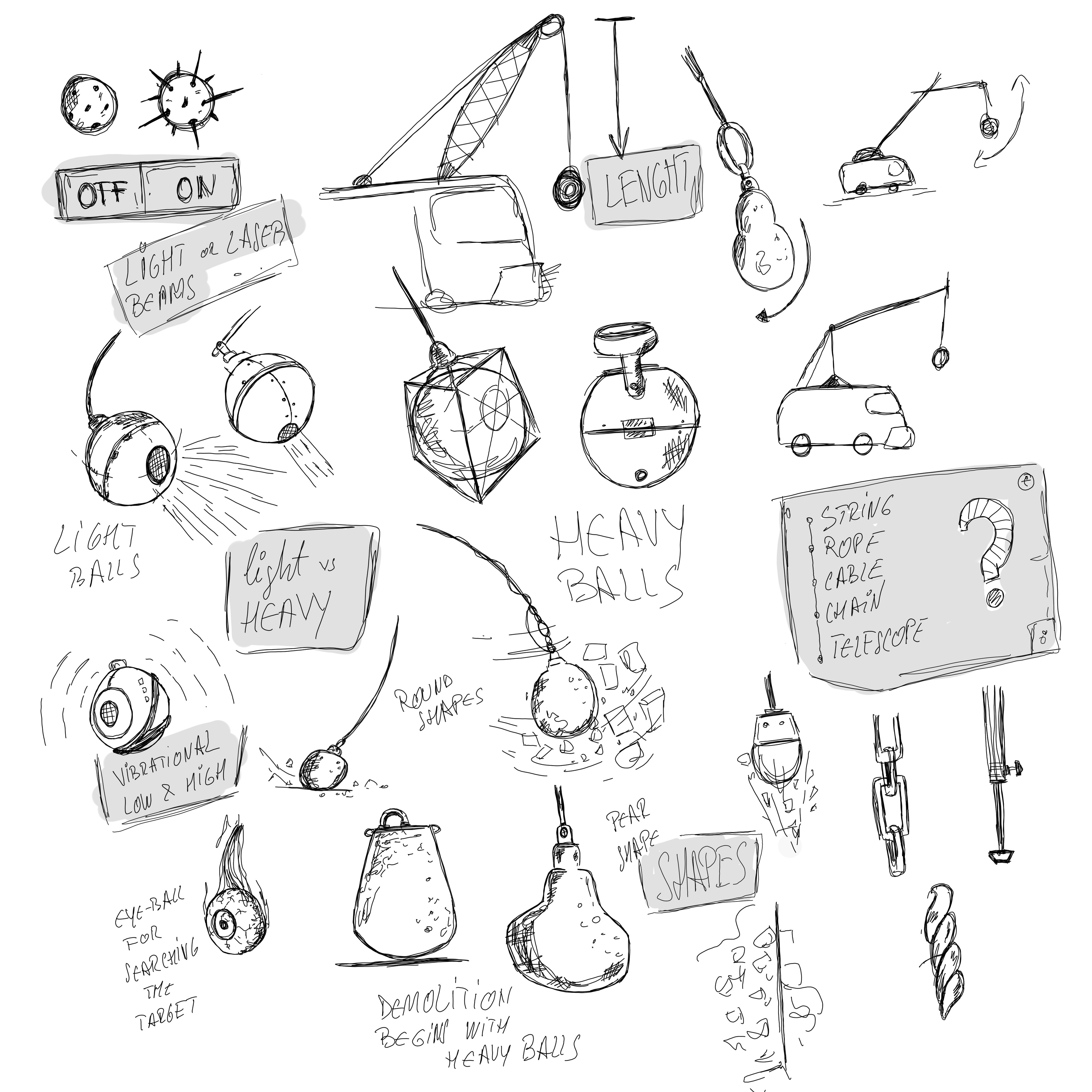 Early Concept - Wrecking ball, exploration