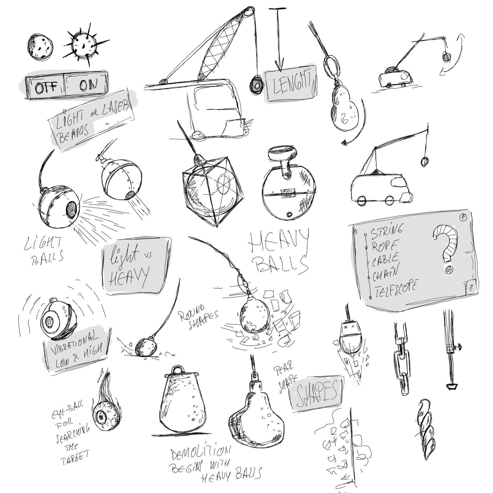 Early Concept - Wrecking ball, exploration