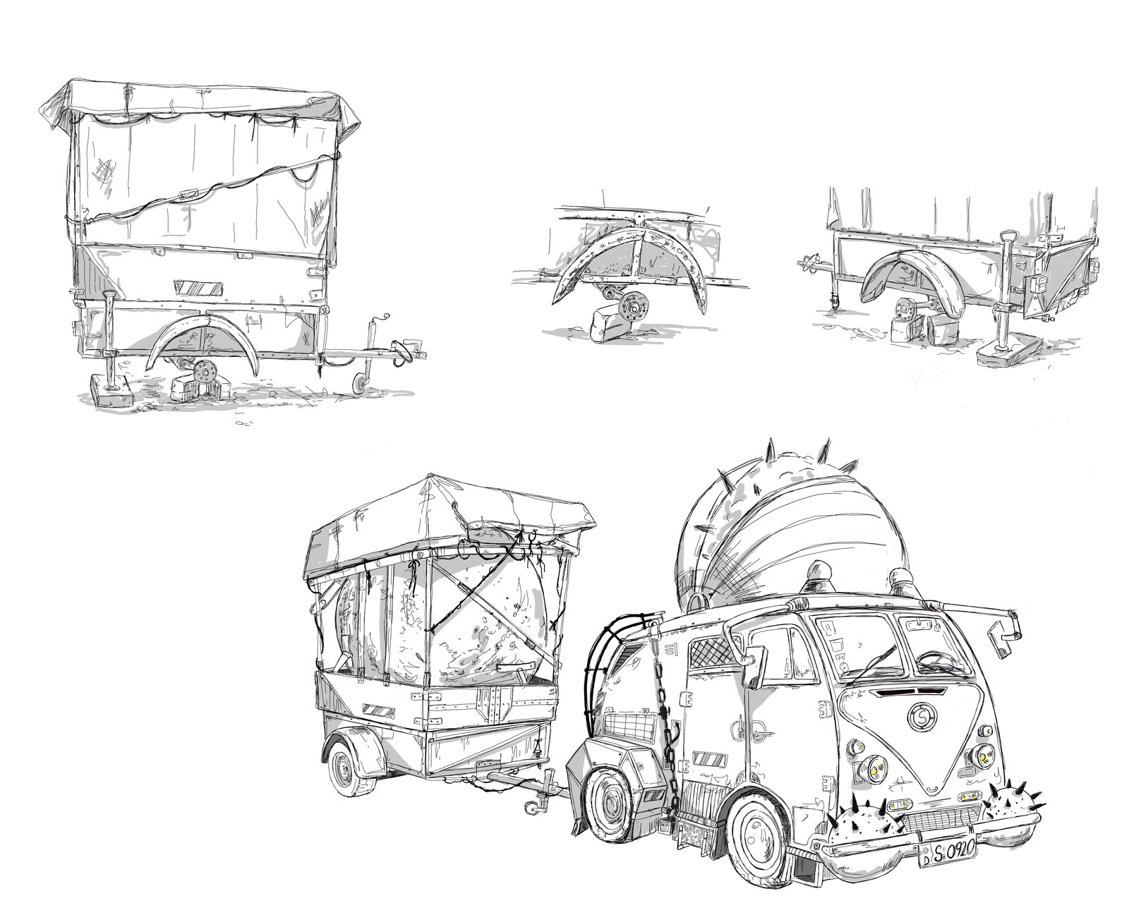 Final Concept - The Destroyer under Normal Driving with a spair wrecling ball