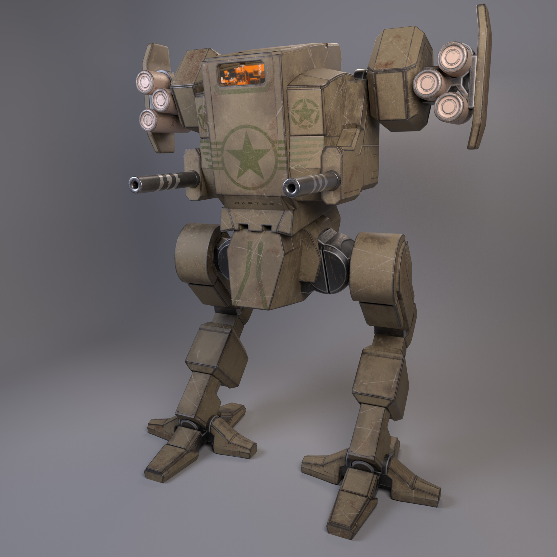 ArtStation - Mecha Droid - Raptor