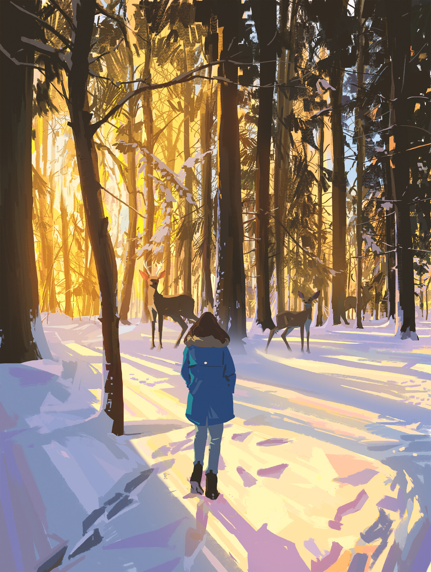 Winter Magic by Atey Ghailan : ImaginaryWildlands