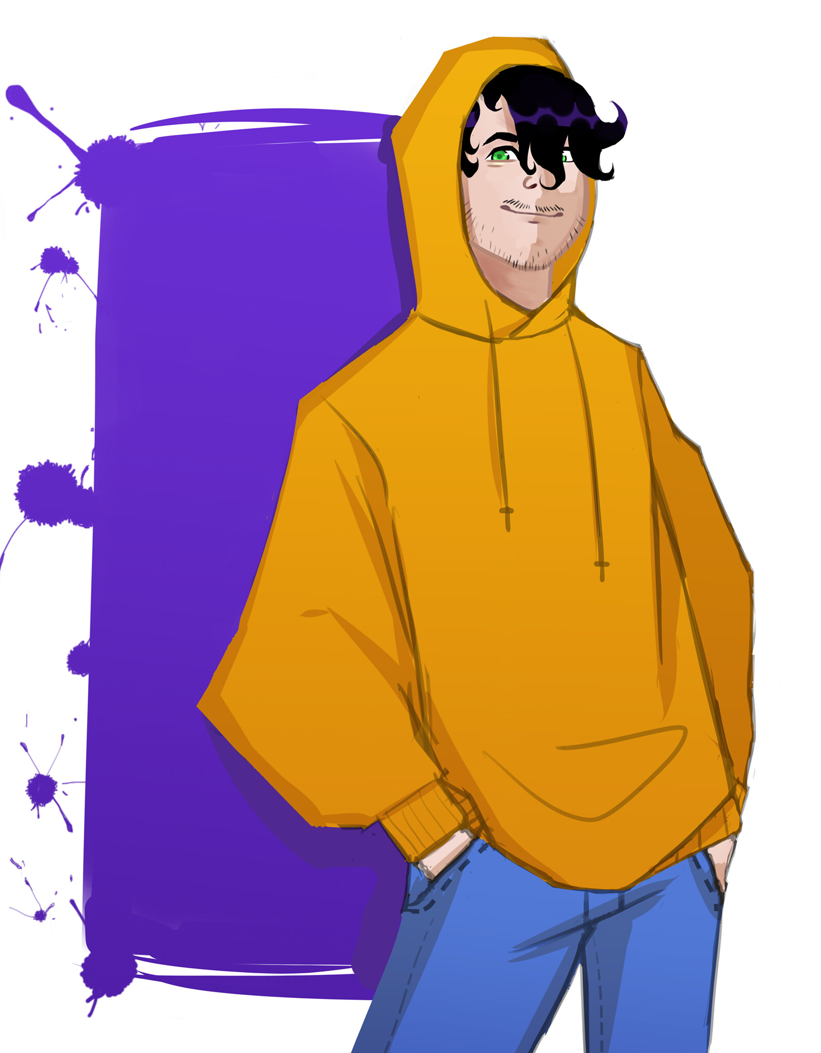 ArtStation Yellow Hoodie Boy