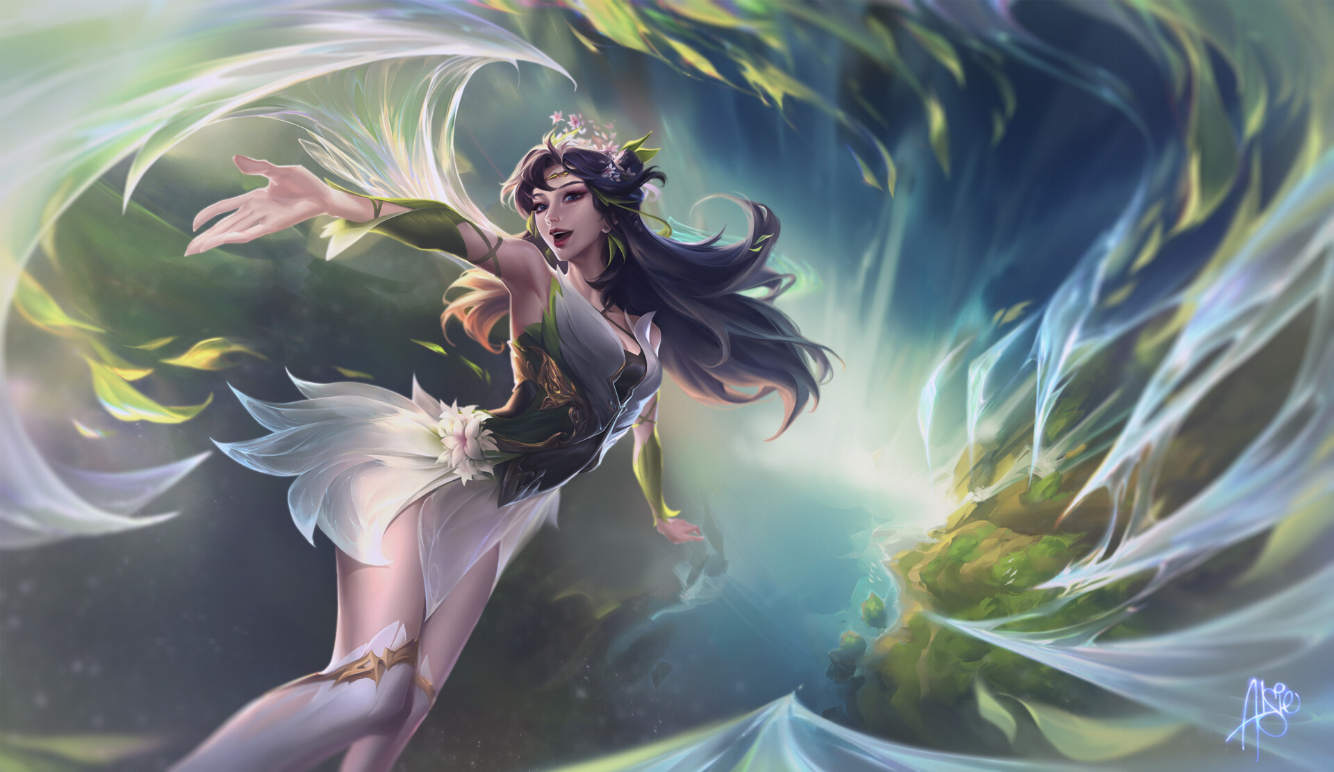 ArtStation - Faebound Irelia (Eclipse Universe)