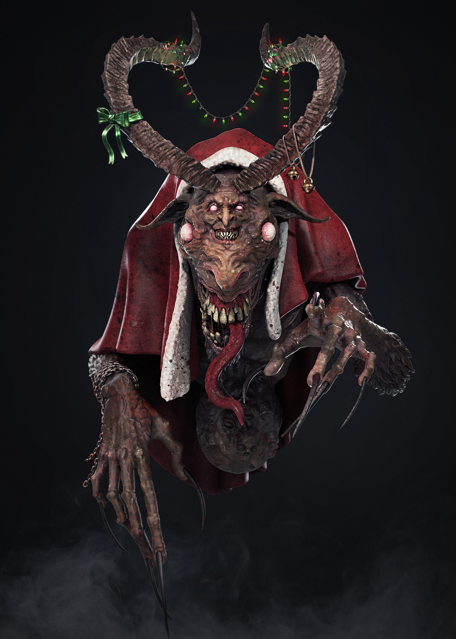 Как выглядит крампус в реальной жизни ArtStation - Santa Krampus