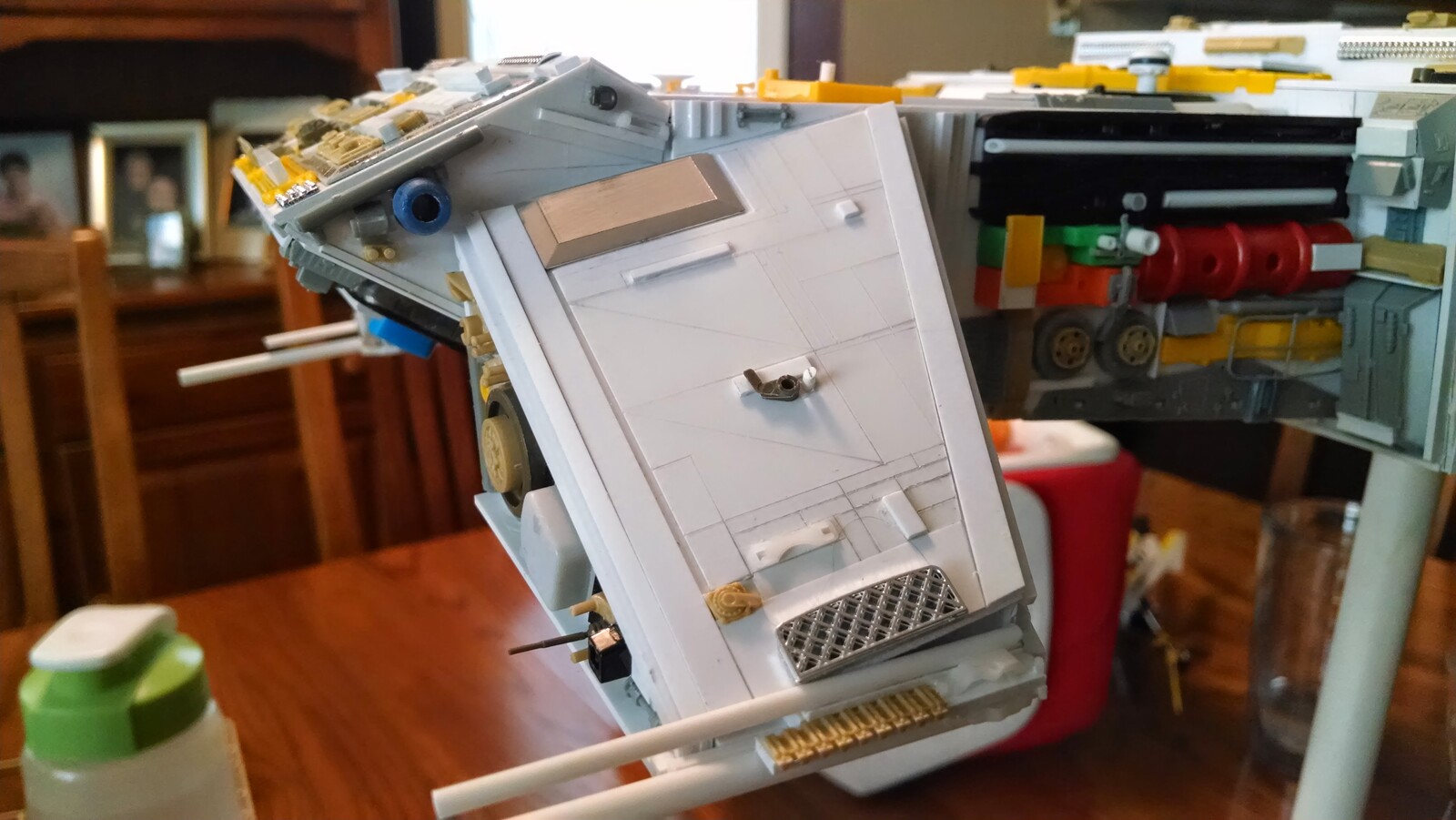 Details on the head before painting.