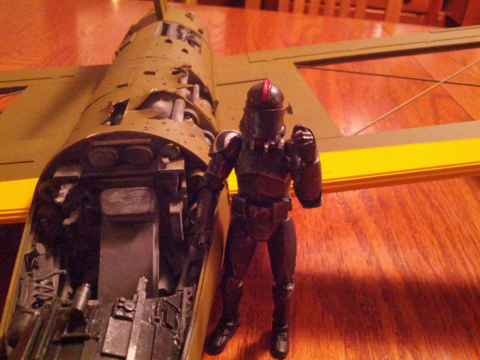 Action figure scale. Ex-Stormtrooper, modified to be KiV pilot.