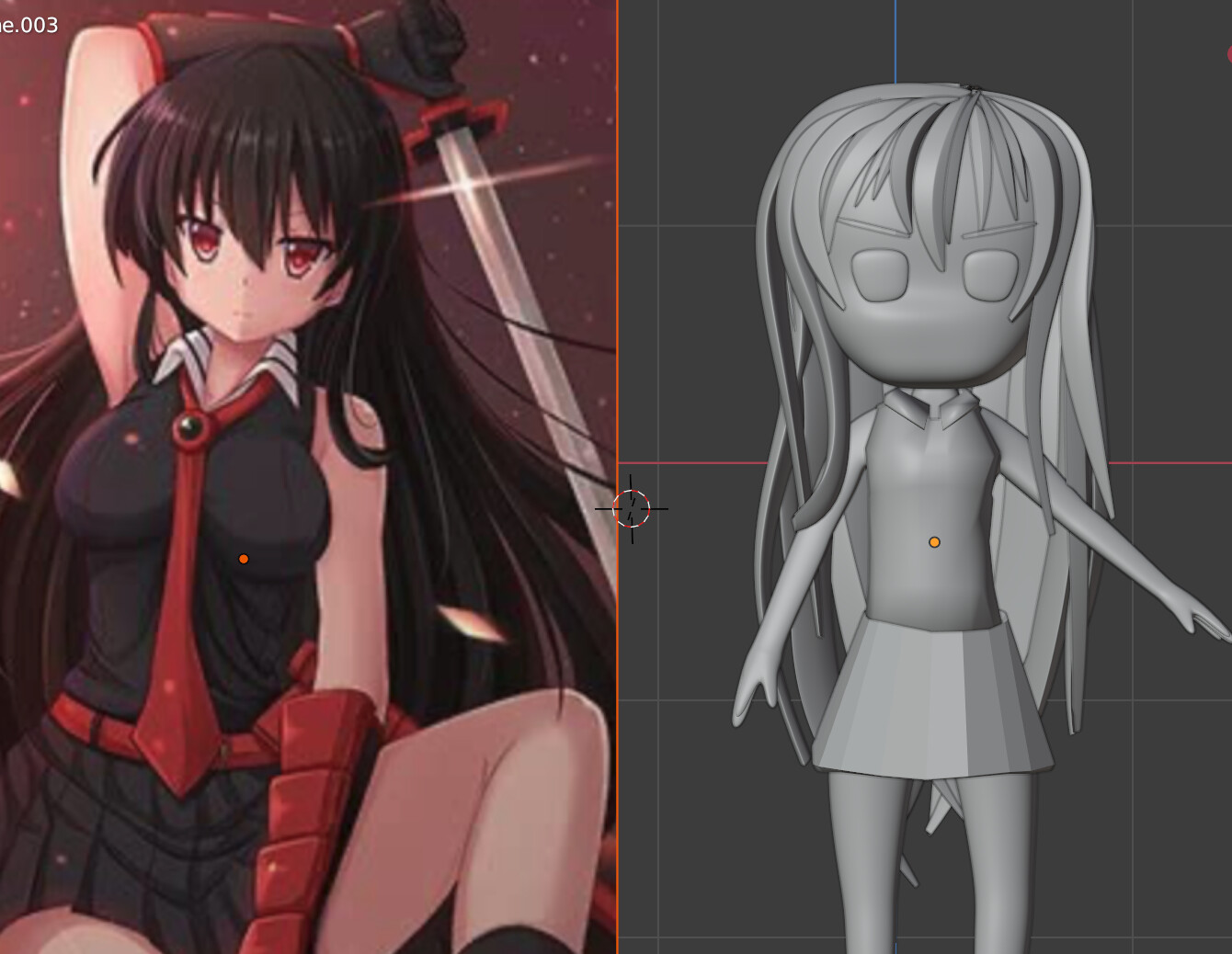 Akame anime girl-Design Desktop Wallpaper Preview