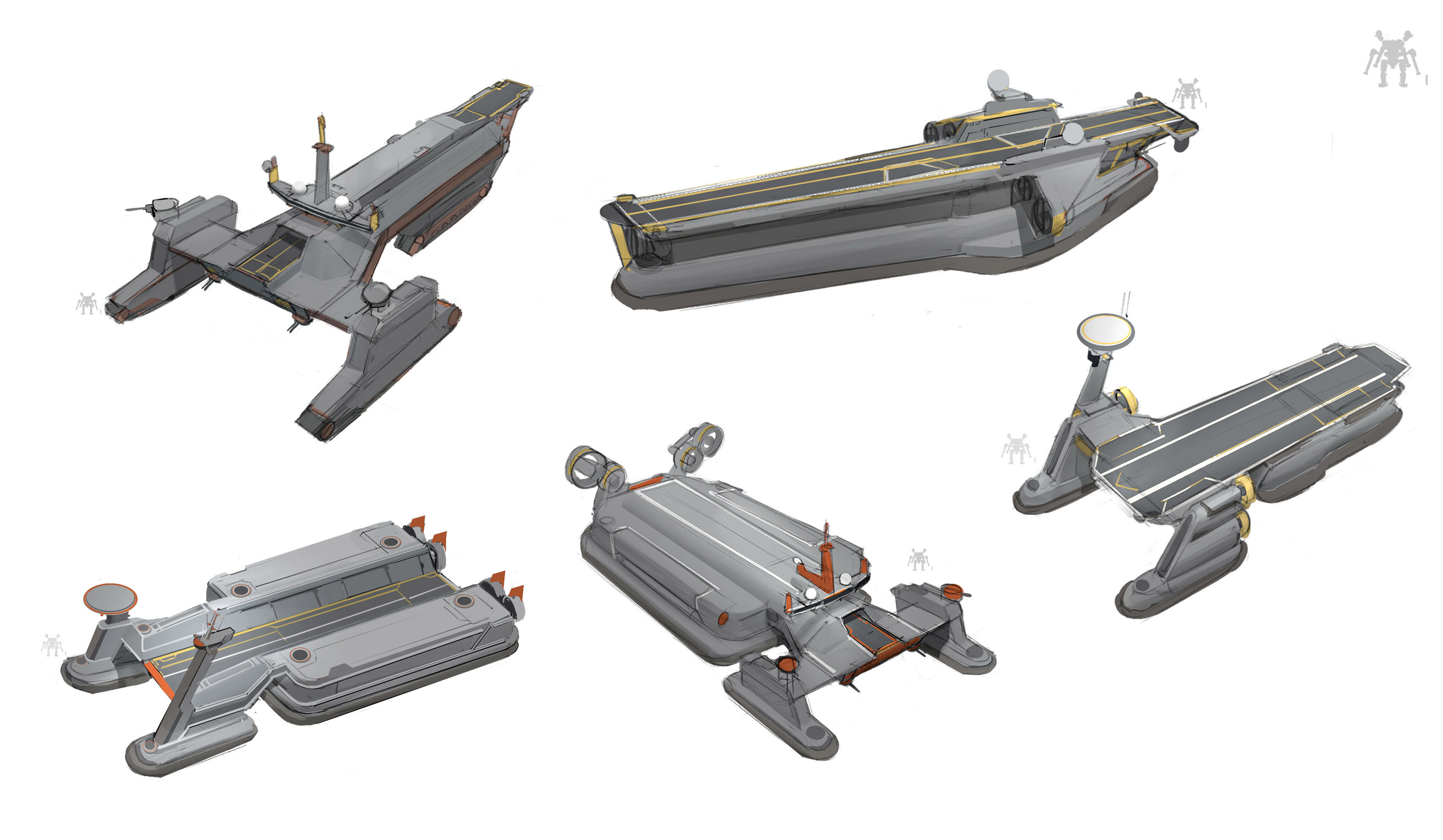 hover carrier sketches