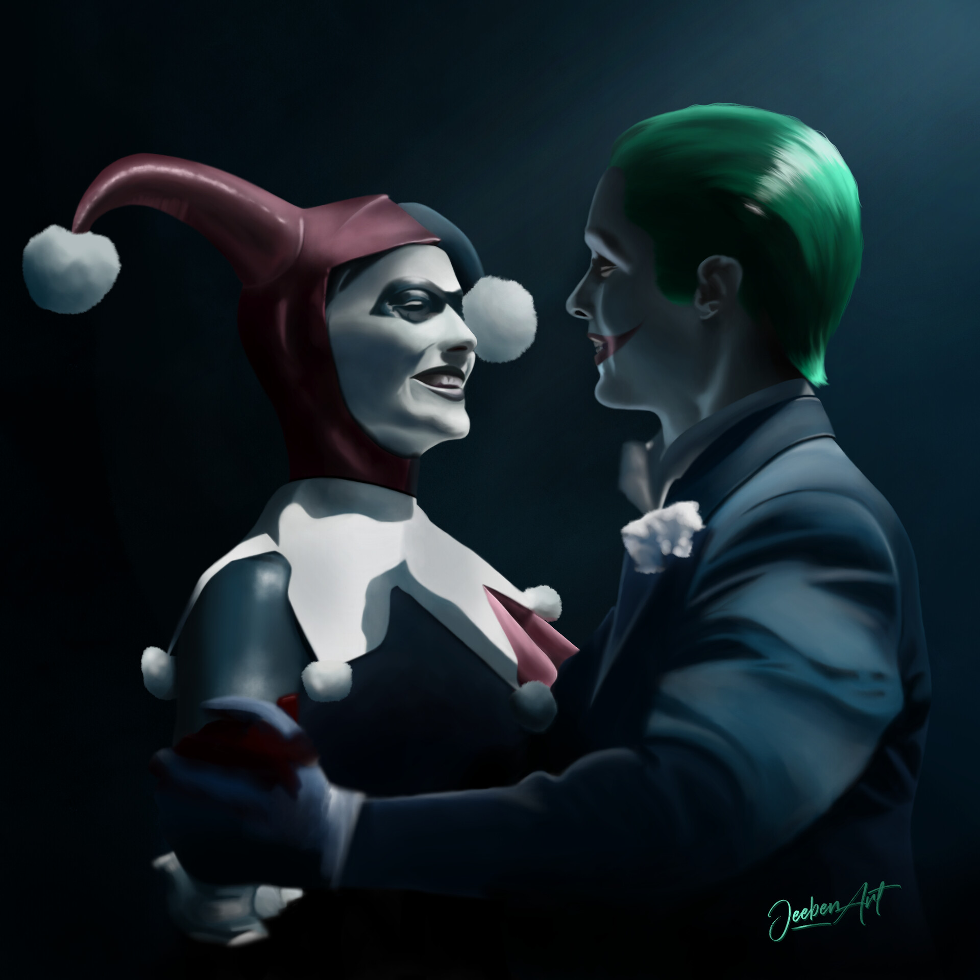 Jeeben Art - Harley Quinn and Joker 