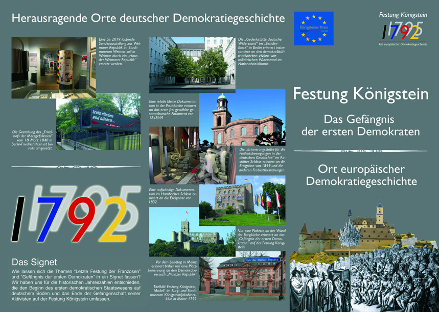 Königstein fortress, the prison of the first democrats. Place of European history of democracy.