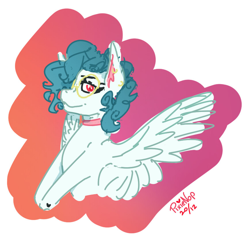 a warm-up sketch I drew while exploring with the characters
