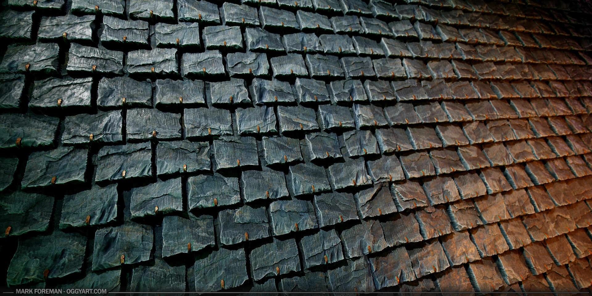 Artstation Medieval Slate Roof Tile, Tile Slate Roof