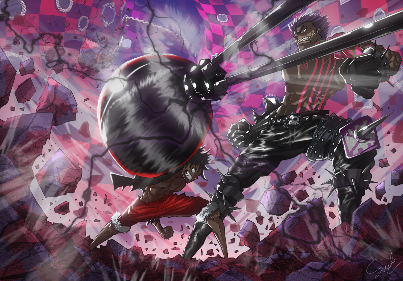 Artstation Luffy Vs Katakuri Sajol Hasan