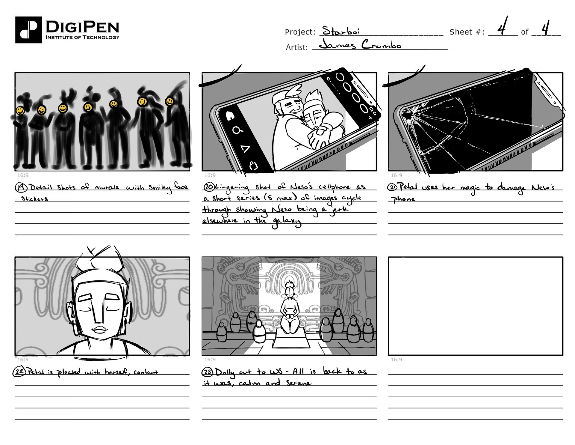 James Crumbo Starboi Animatic Storyboards james-crumbo-starboi-animatic-storyboards