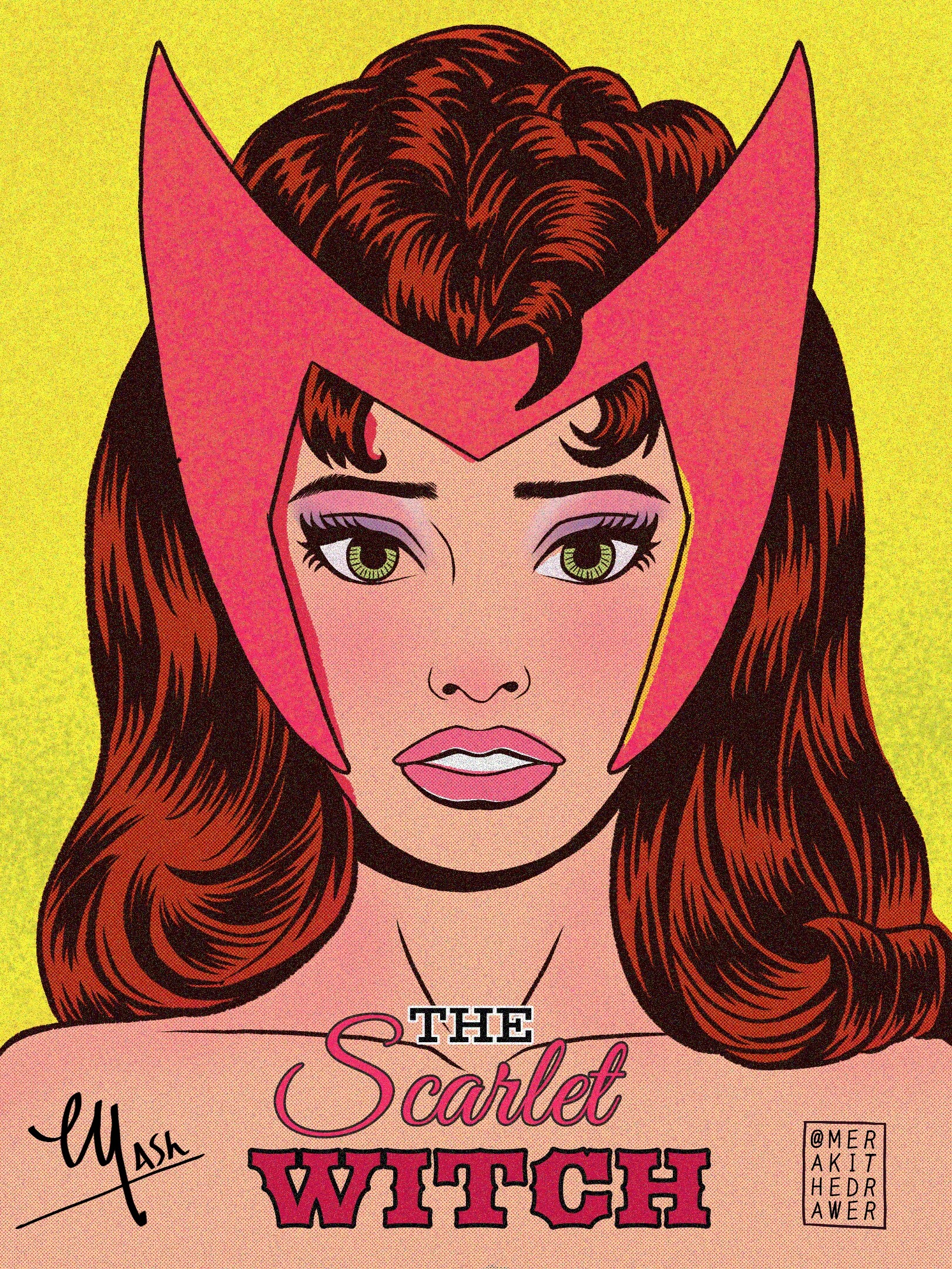 Scarlet Witch  Marvel comics vintage, Scarlet witch comic, Marvel posters