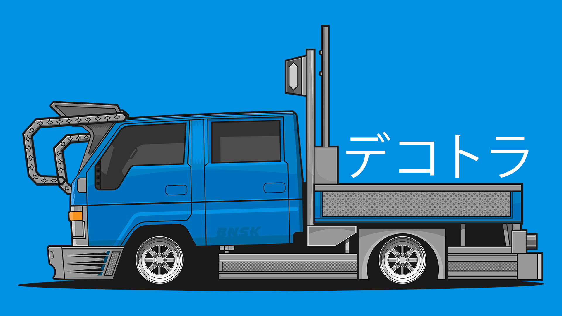 Artstation Dekotora Japan Truck