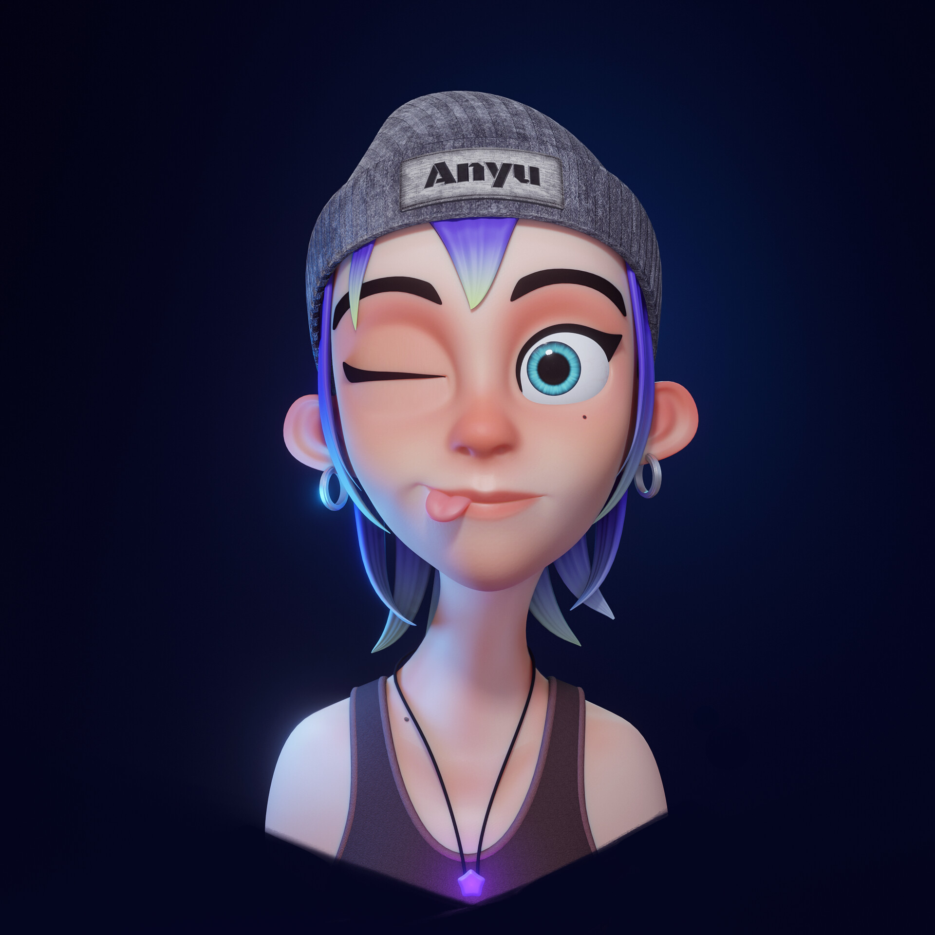 Artstation Cool Girl Anyu Artstation Cool Girl Anyu