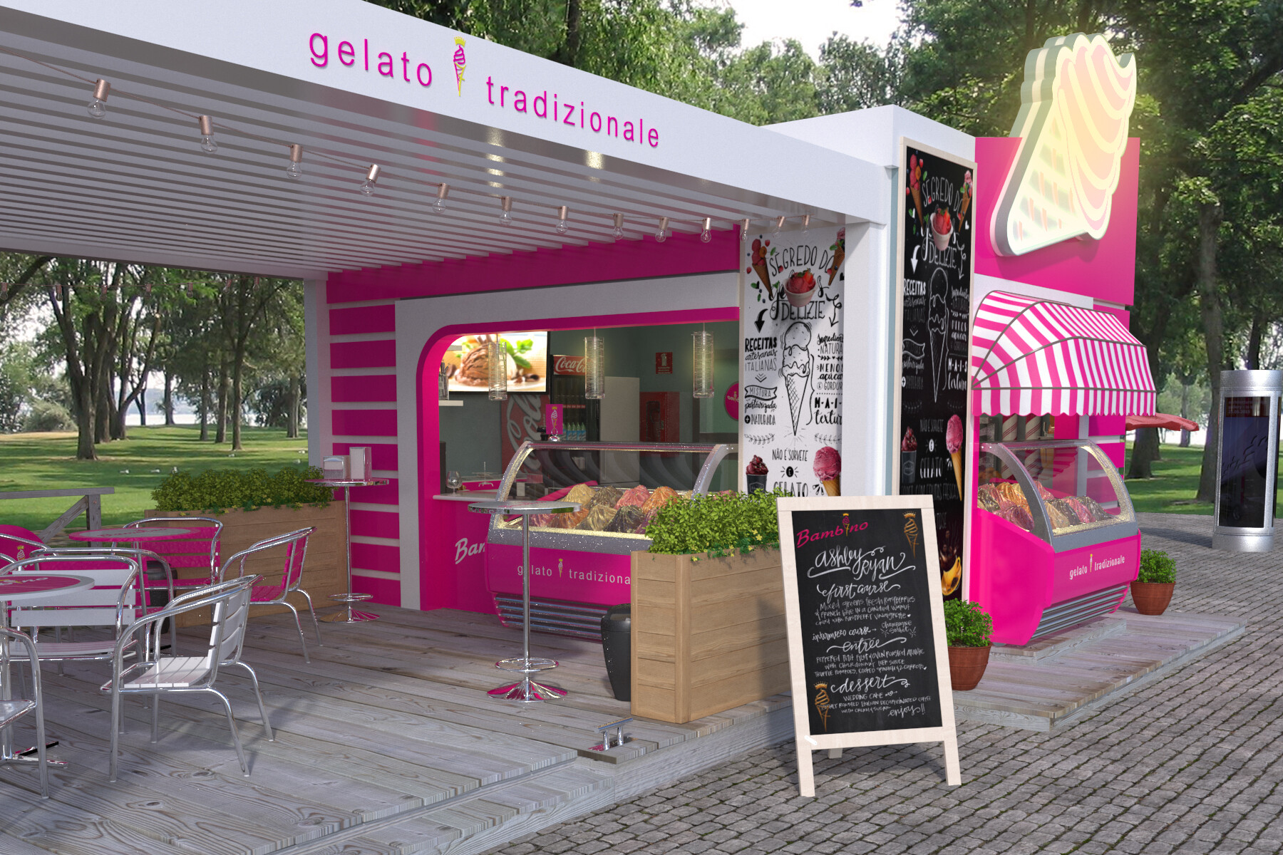 Ice Cream Shop Design  Restaurant Design 360