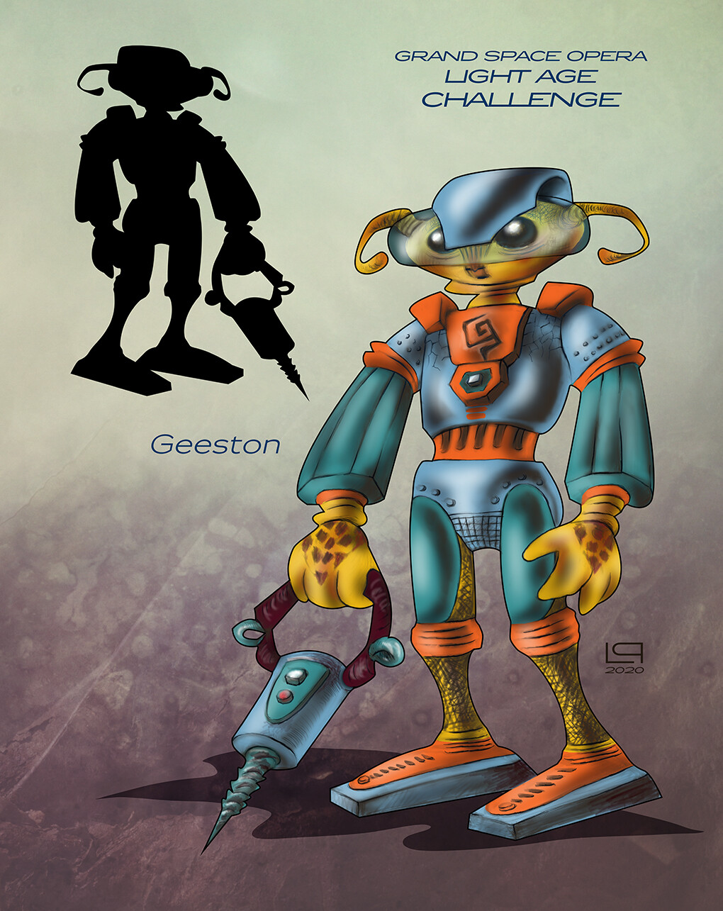 Geeston - the miner, habitant of an industrial planet in property of mining companies.