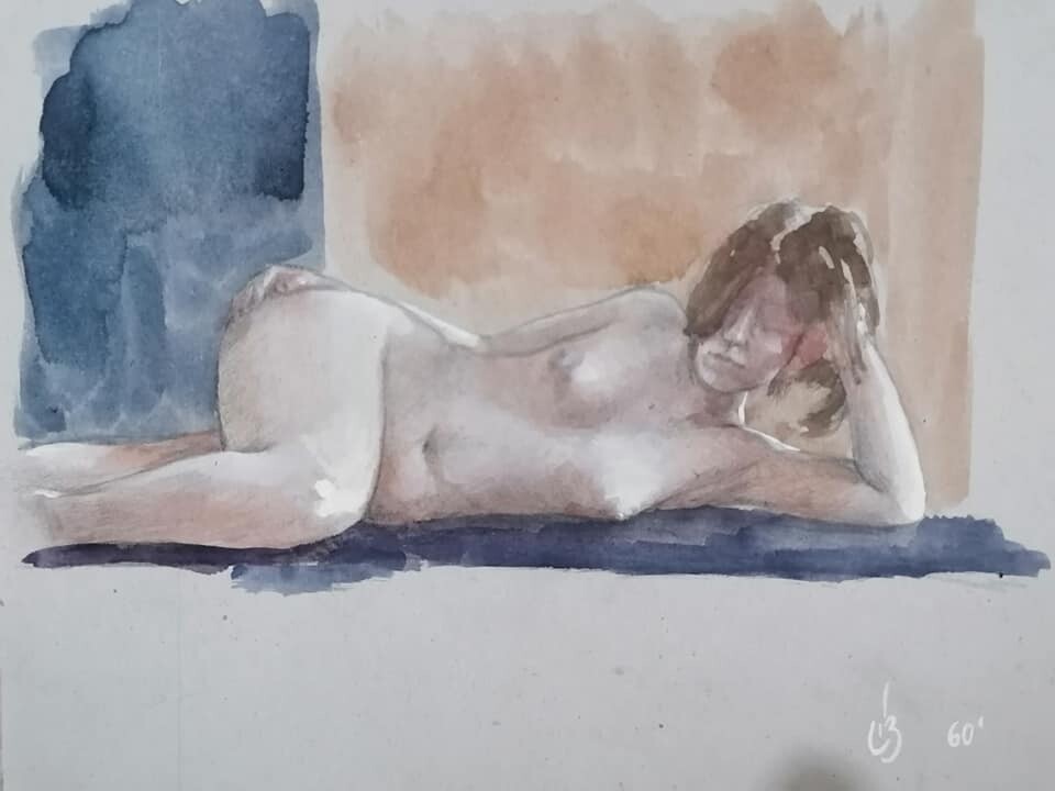 Final art with white acrilic touches