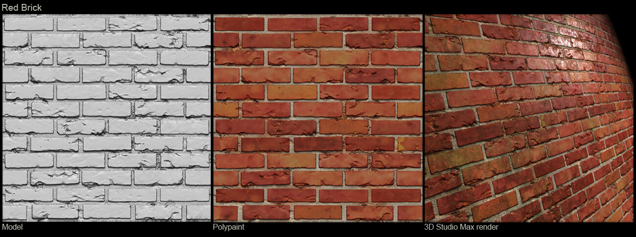 Textures - ZBrush - Red Brick
