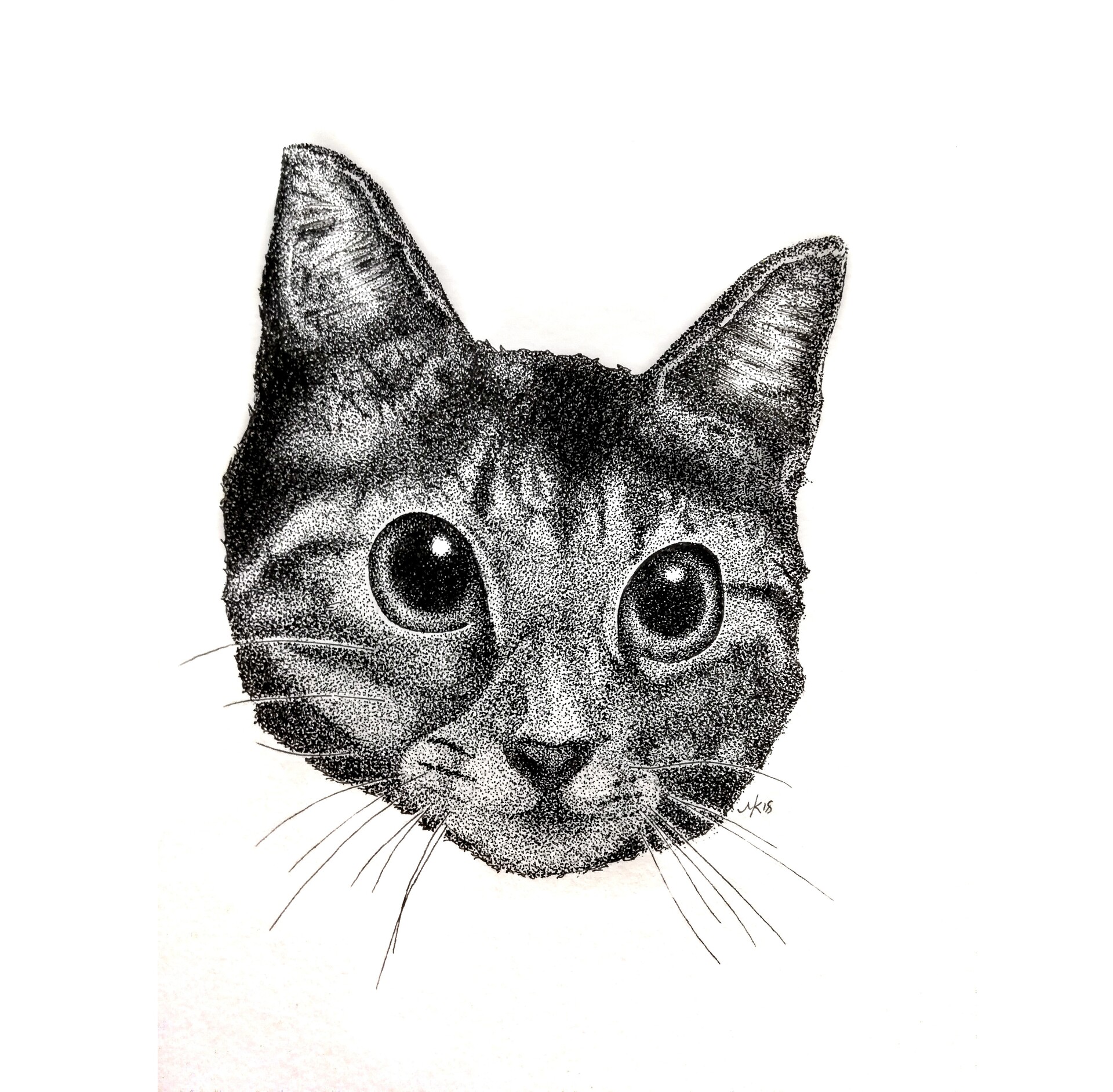 ArtStation - Custom Pointillism Pet Portrait