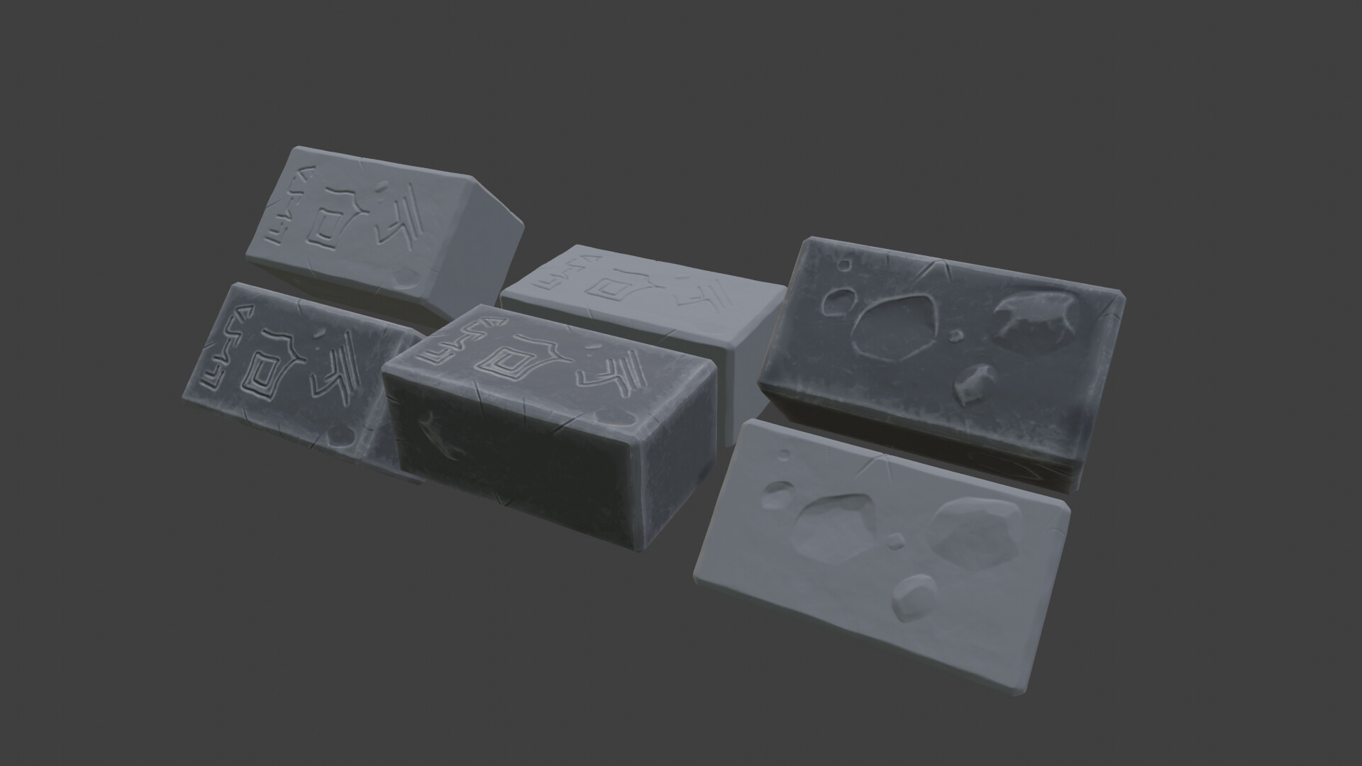 ArtStation - Rune brick | Stylized: Low poly Game Asset