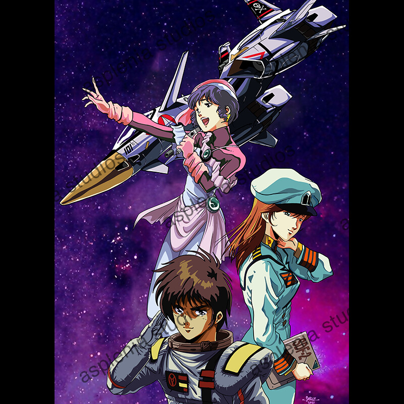 Melco様5点まとめ DENNIS BOVELL DJ HIKARU DUB My old fanarts of Misa and Hikaru from Macross😊 (aka Lisa and