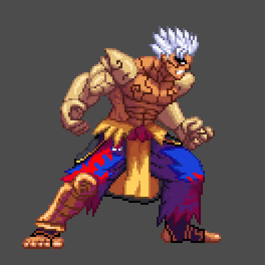 Artstation Asura Sf3 Cps3 Idle Animation Artstation Asura Sf3 Cps3 Idle Animation
