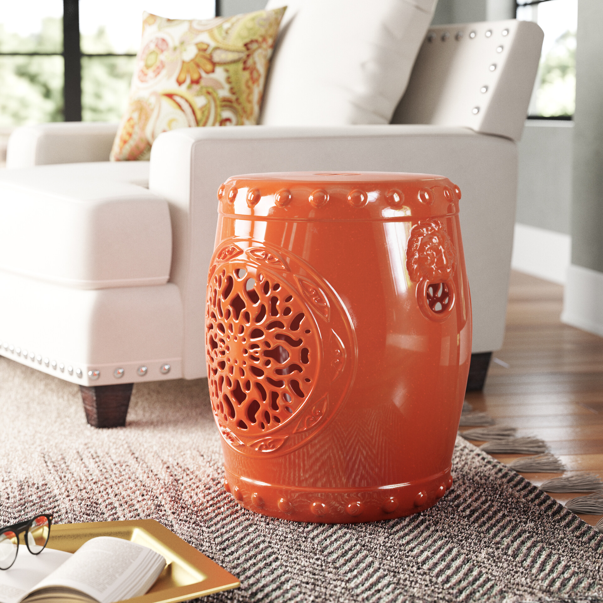 ArtStation Wayfair 3D Orange End Table
