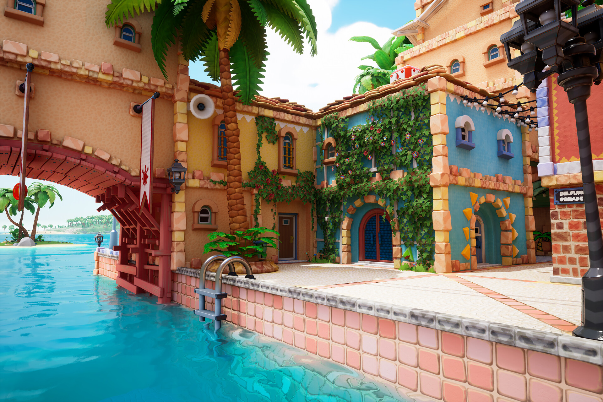 ArtStation - Super Mario Sunshine : Delfino Plaza