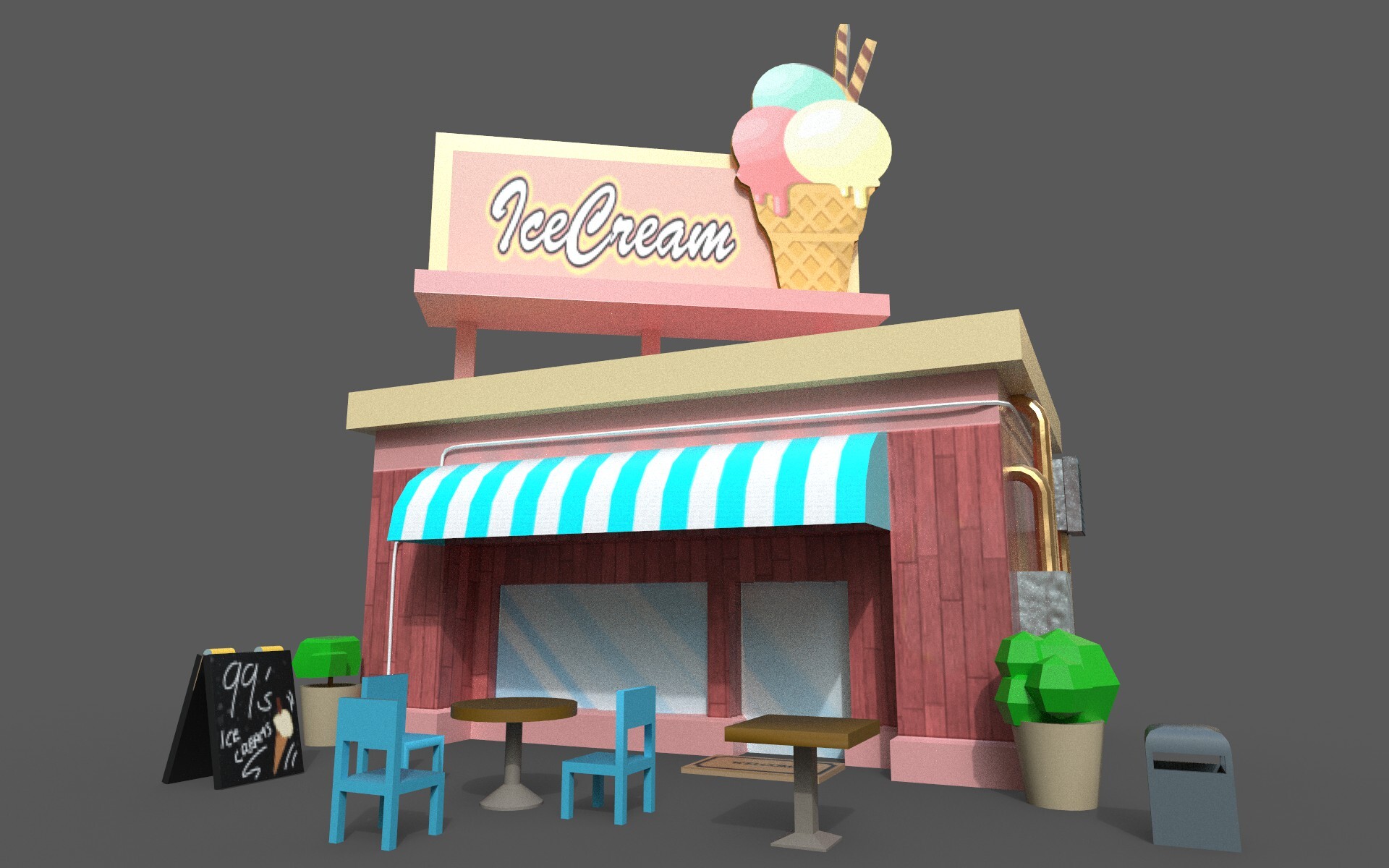 ArtStation Ice Cream Shop