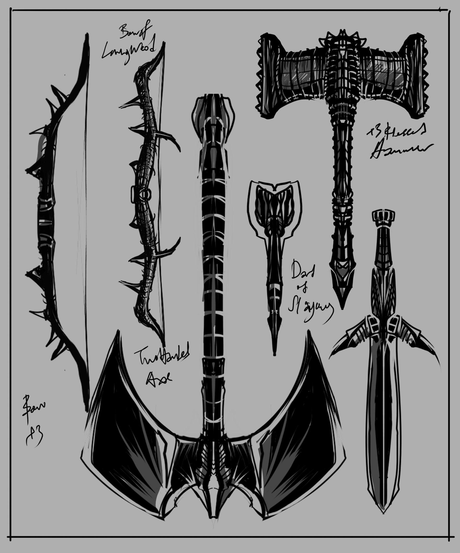 ArtStation - Hounds Weapons