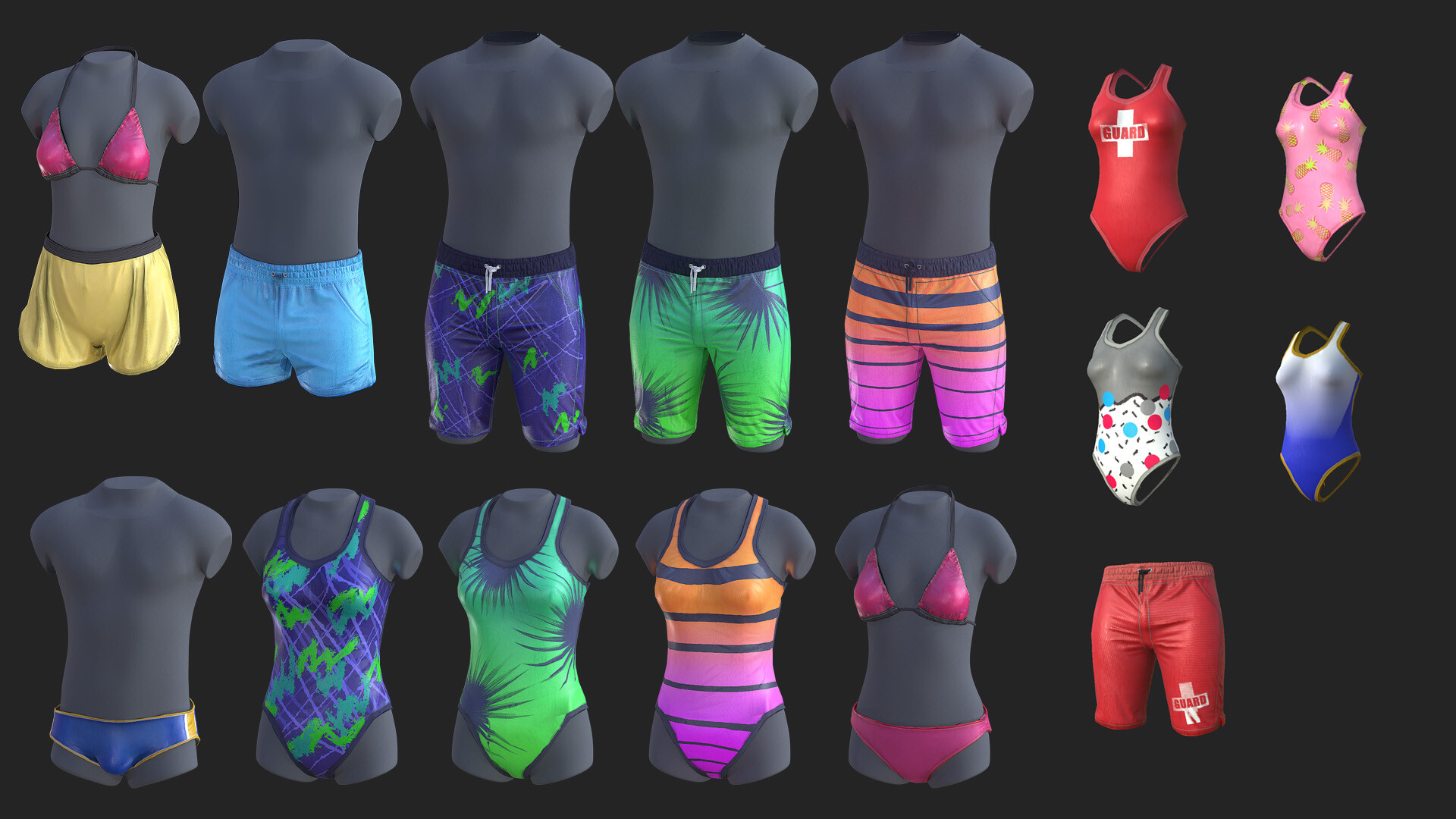 Sunburn bathers top