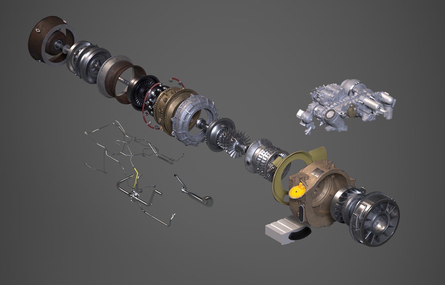 Artstation Ge T700 701d Turboshaft Engine David Stewart Artstation Ge T700 701d Turboshaft Engine David Stewart