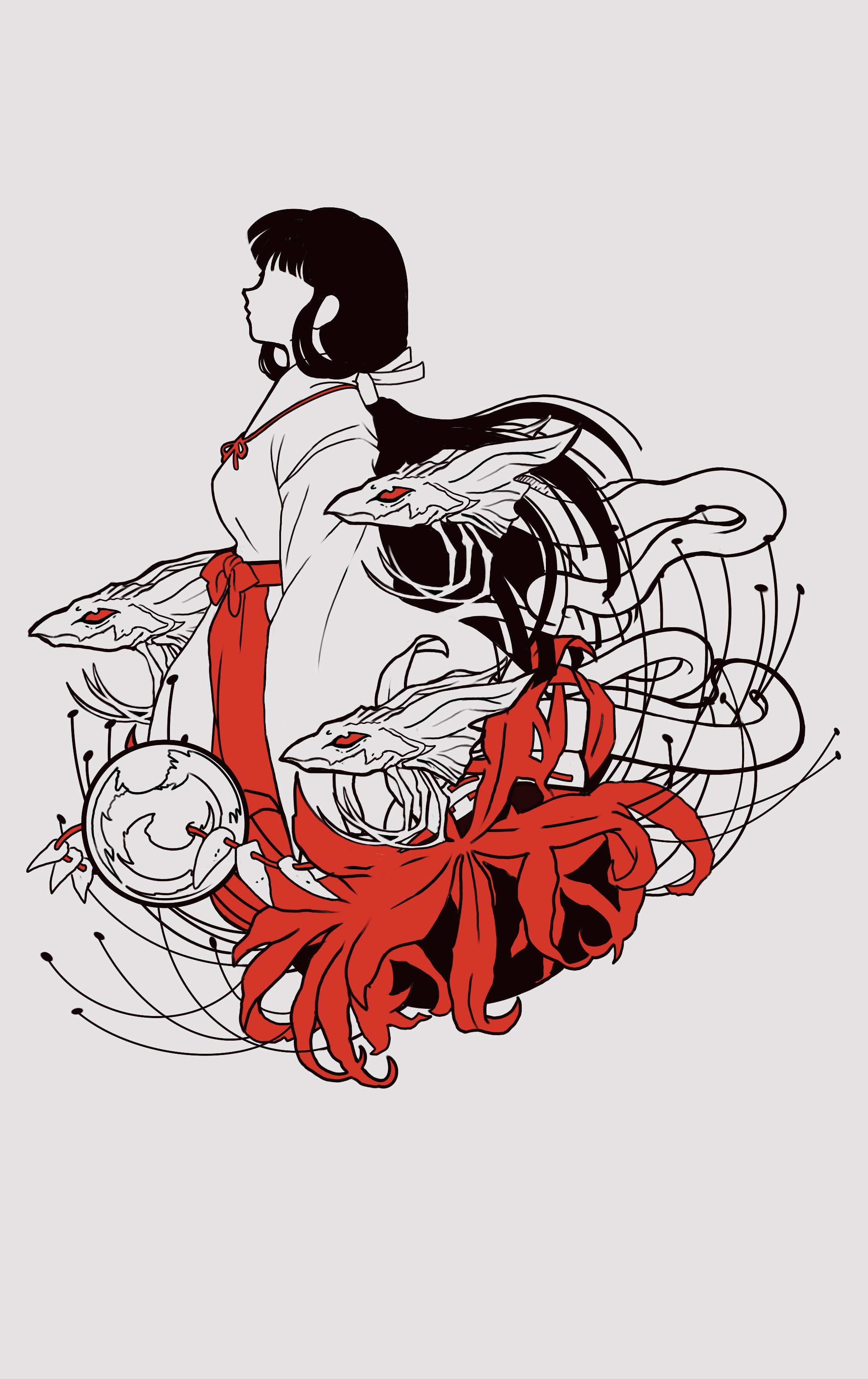 Gnl2ehmcsdzwnm #sesshomaru done at @evergreentattooinvitational with @ultimatetattoosupply using. https www artstation com artwork 0nd904