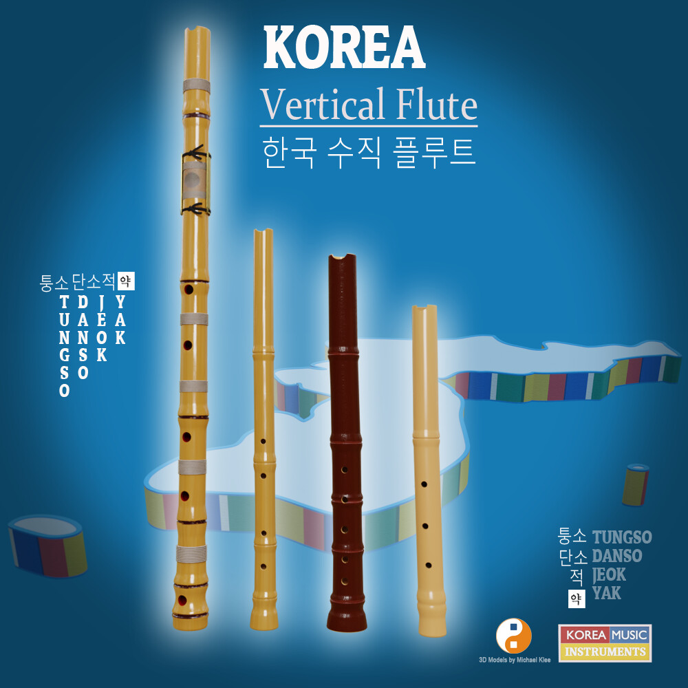 Korean Vertical Flute Front view