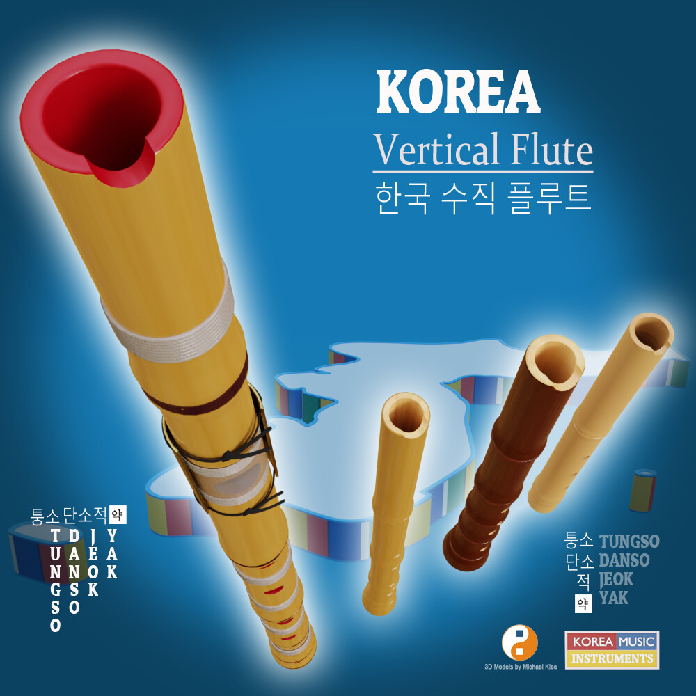 Korean Vertical Flute Top view