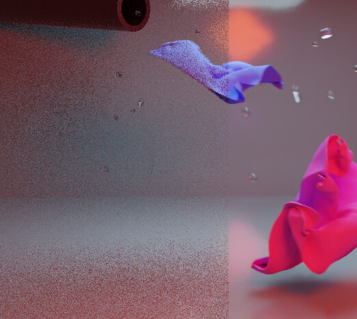 OpenImage denoiser in action! Thanks to it I was able to render at only 2 samples and render this in only 3 hours.