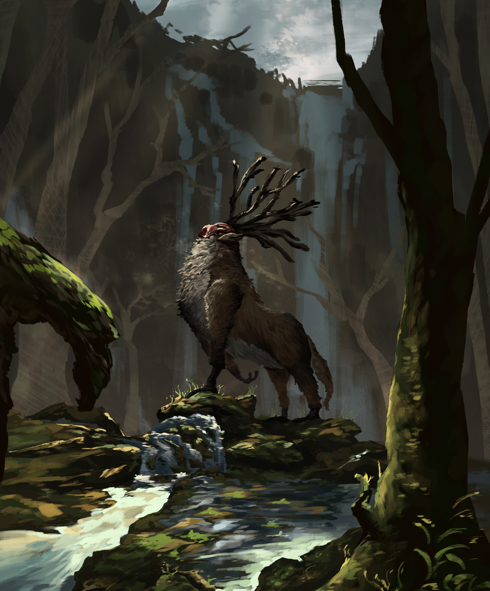 ArtStation deer god