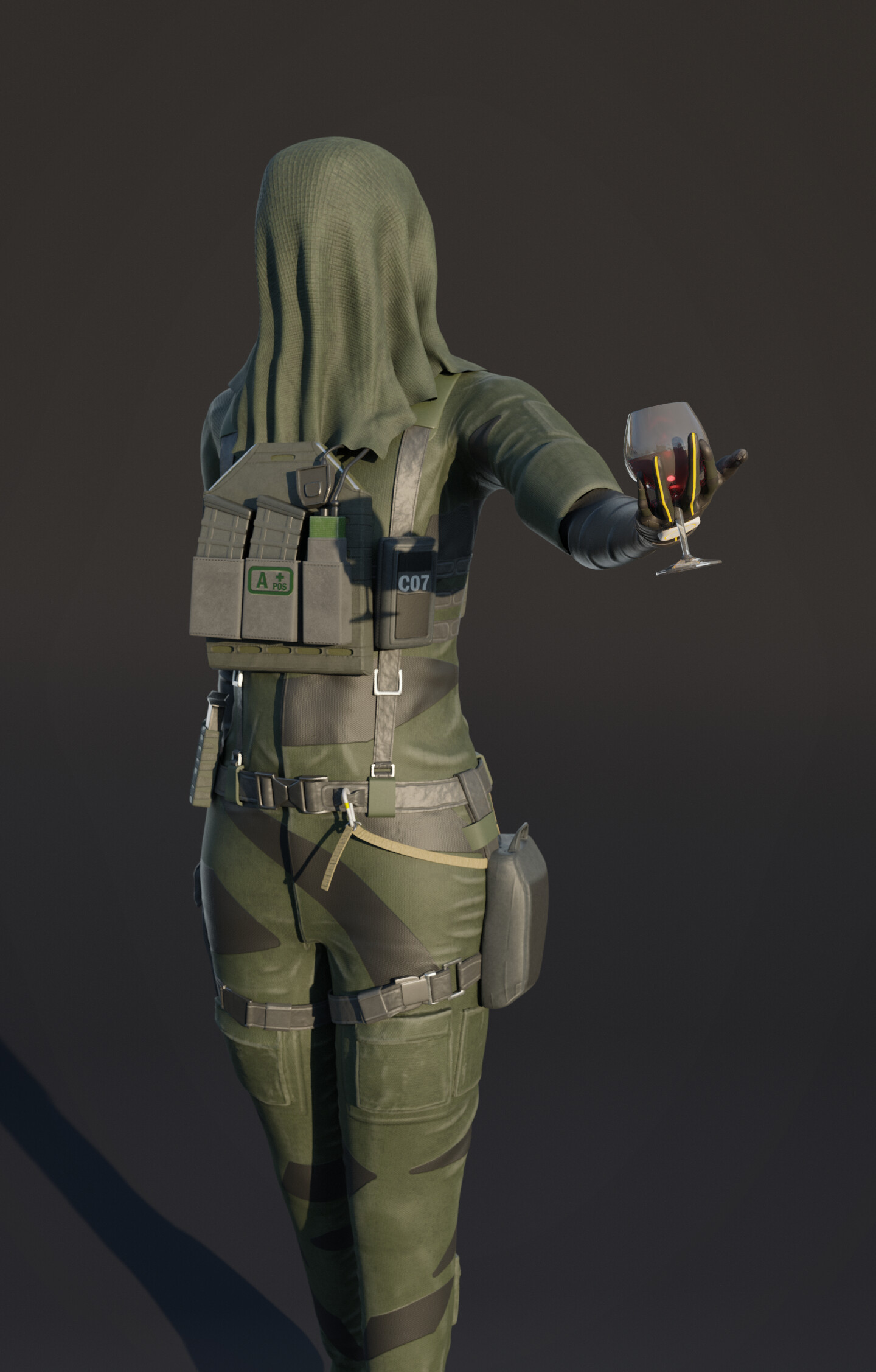 ArtStation Recreated model Nokk form Rainbow Six Siege