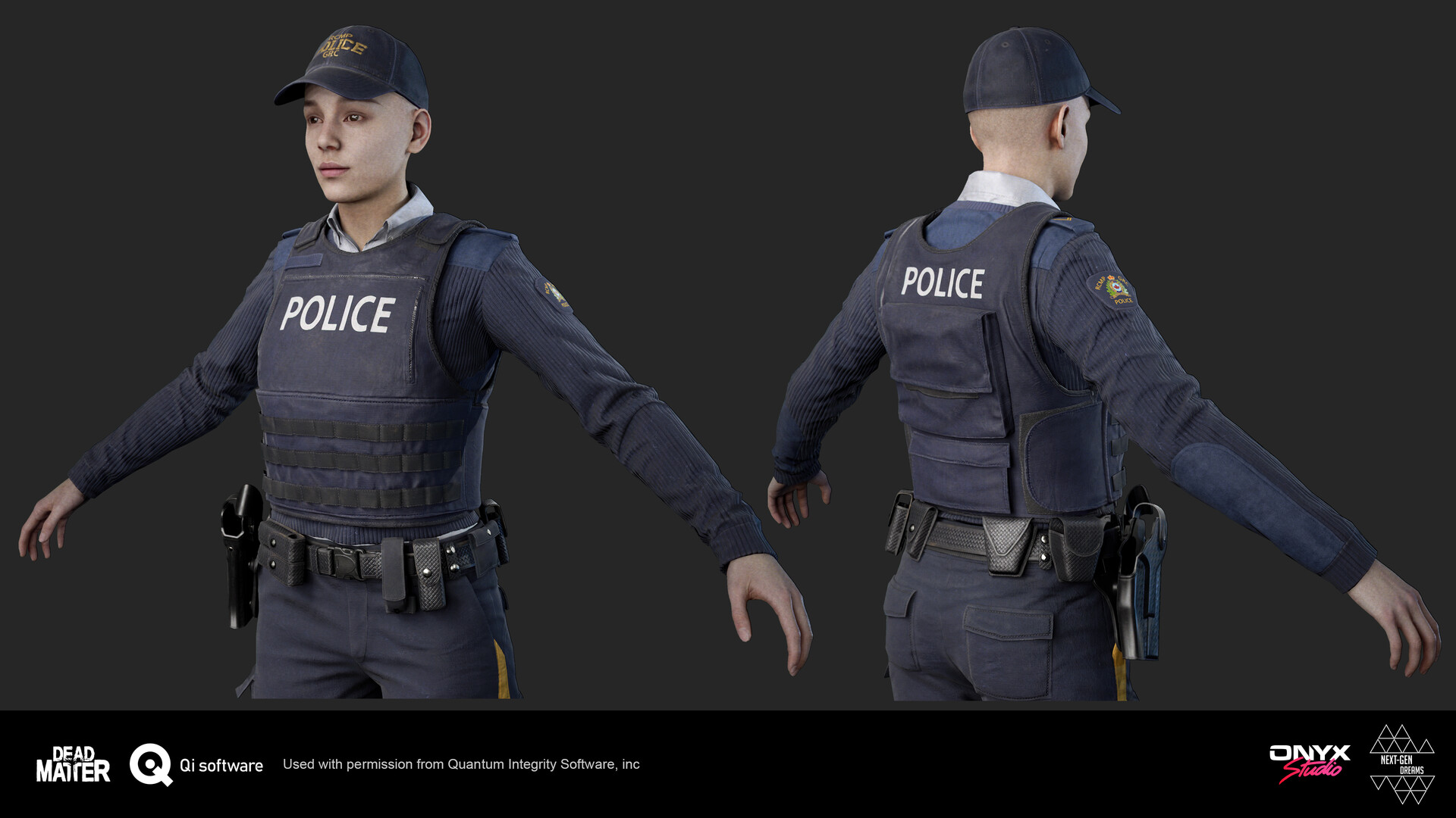 ArtStation - Female Police Character and Outfit Dead Matter