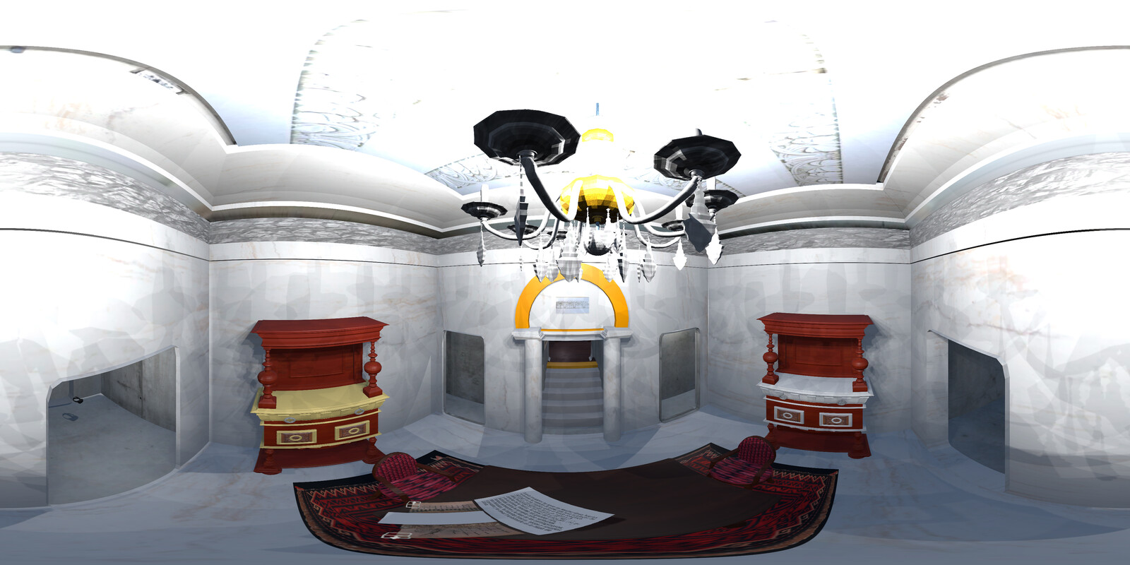 Panoramic view of the Nautilus VR dining room. Designed to be seen in 360º
