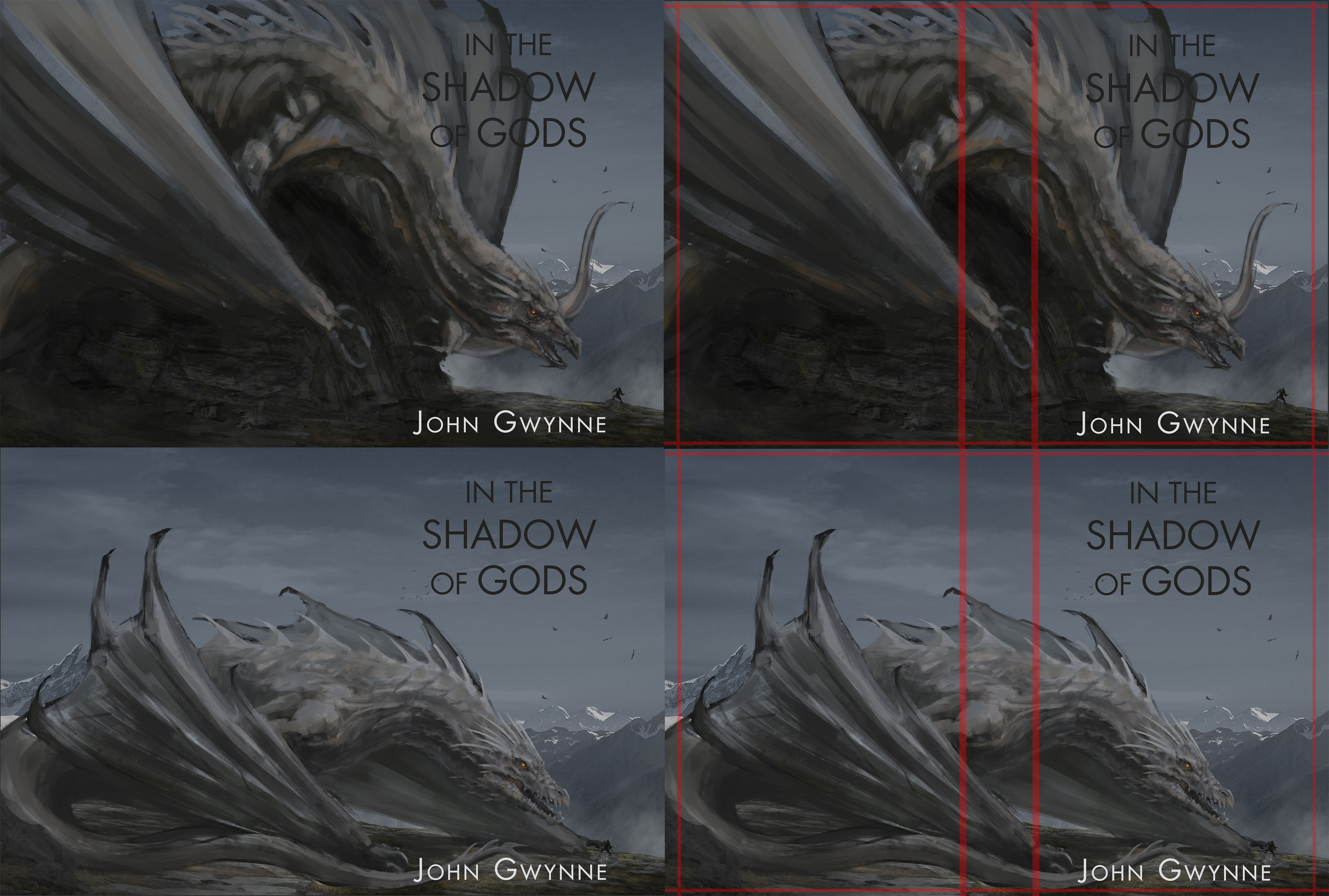 First Pass Sketch concepts early stage development of chosen composition. 