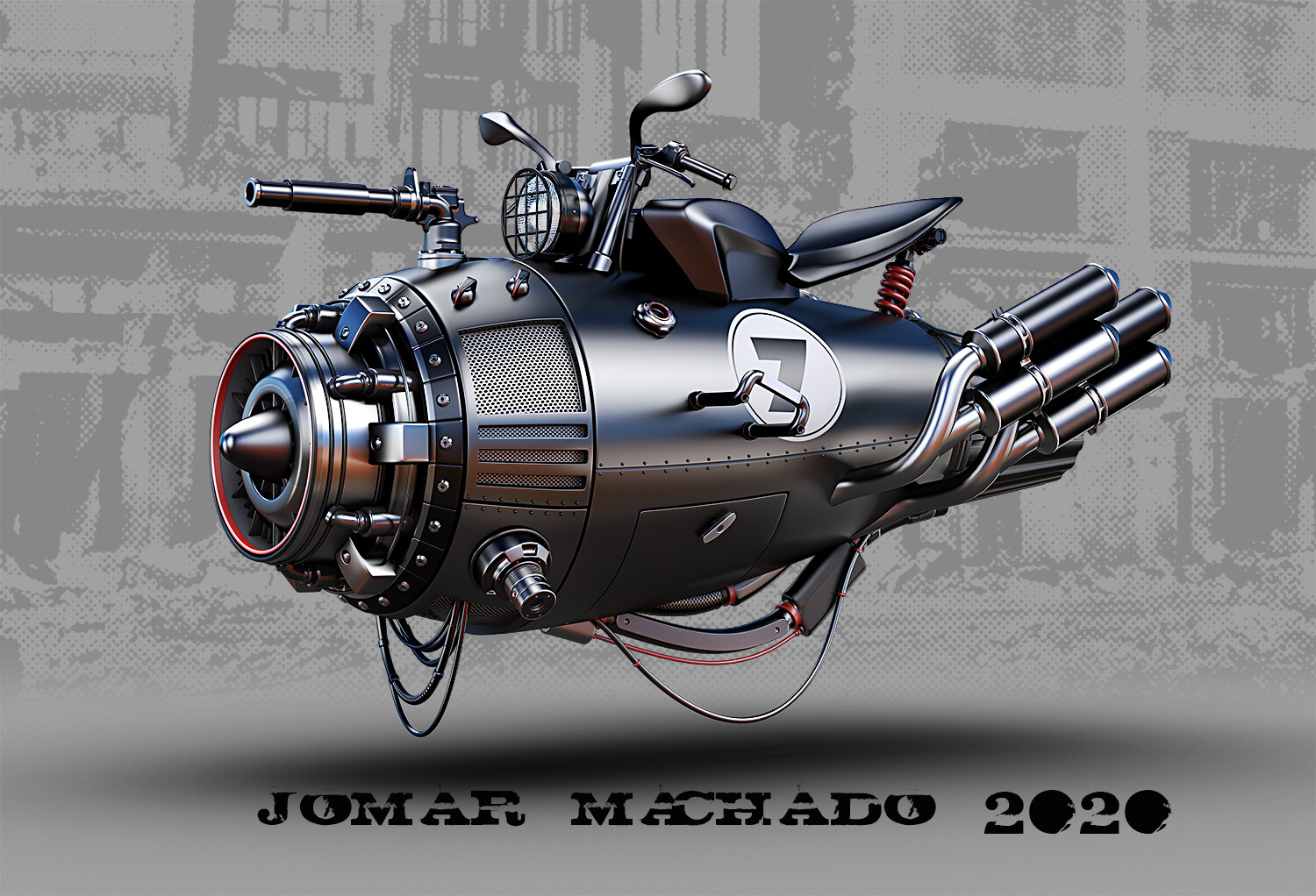 Cyberpunk engine. Турбореактивный дизельпанк. Jomar Machado стимпанк машины. Ховербайк стимпанк. Джомар Мачадо.