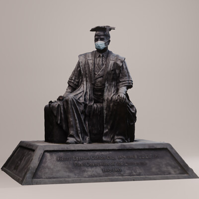 Henry Cotton statue Photogrammetry