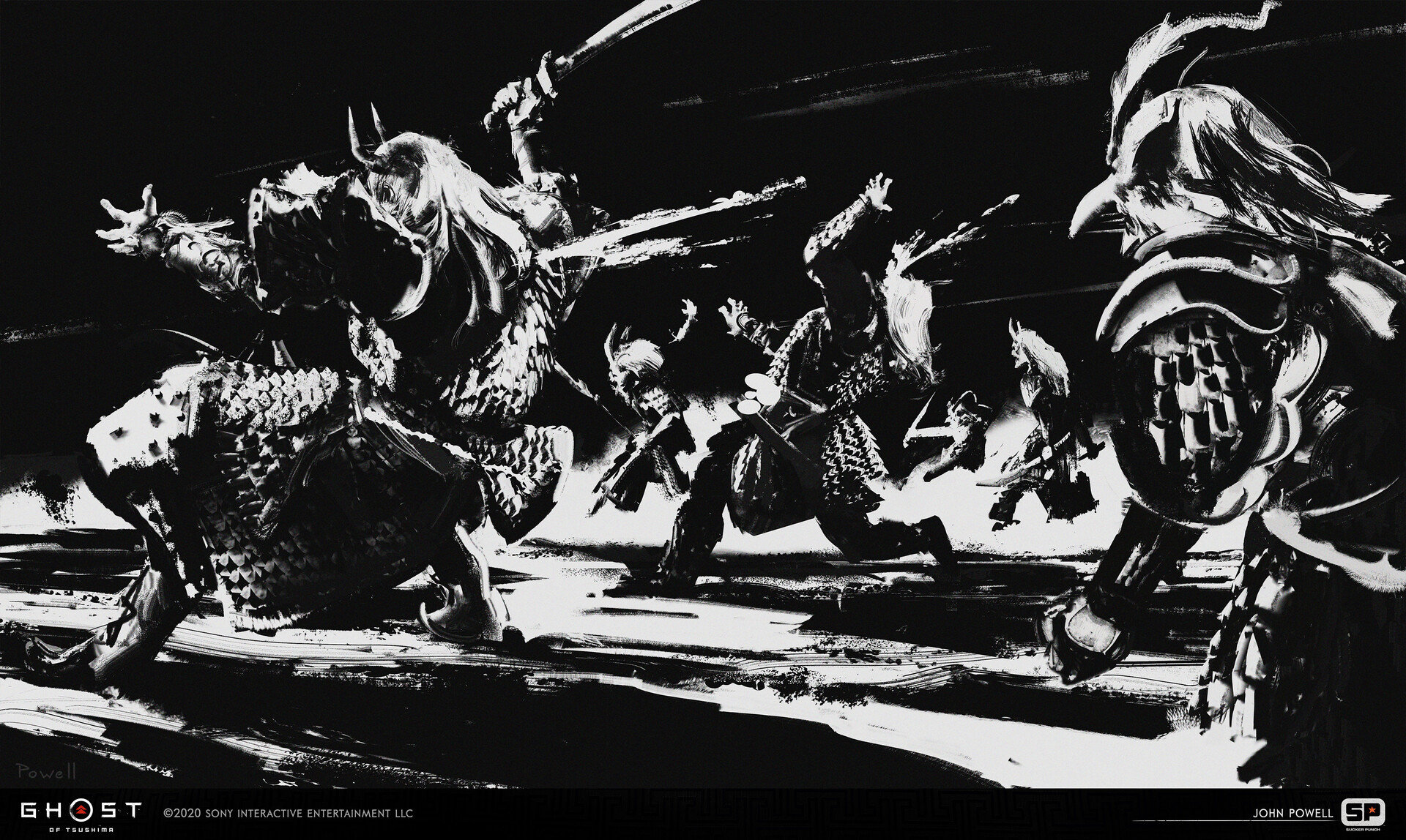 ArtStation - Ghost of Tsushima - Legends mode cut scene frames