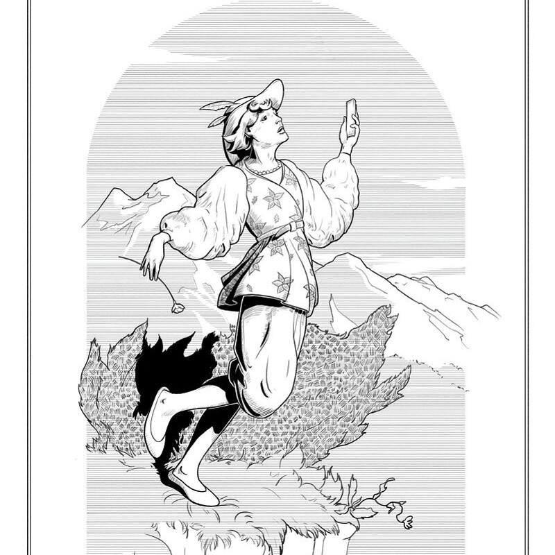 Jester - tarot card illustration